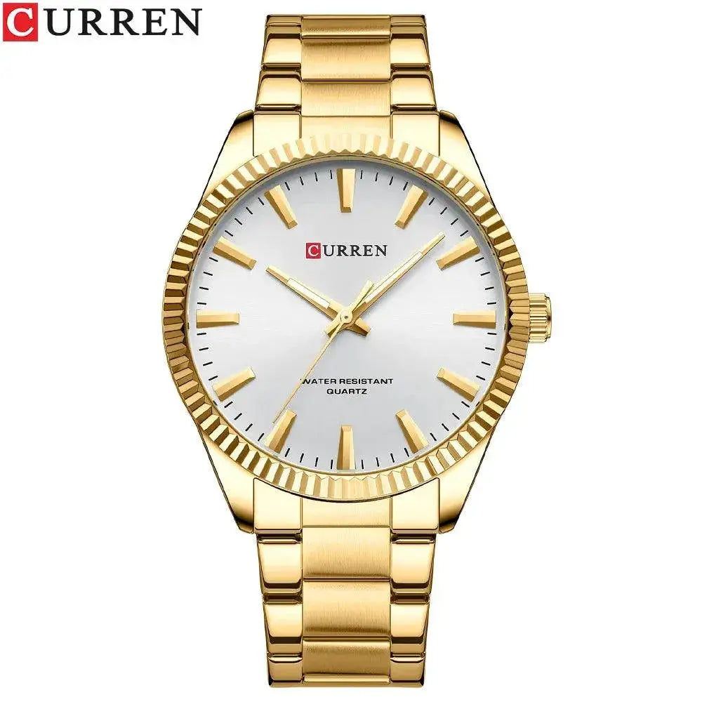 Men's Stainless Steel Business Watch Luxury Timepiece