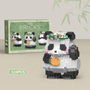 Cute Panda Mini Building Block Set Fun Educational Toy