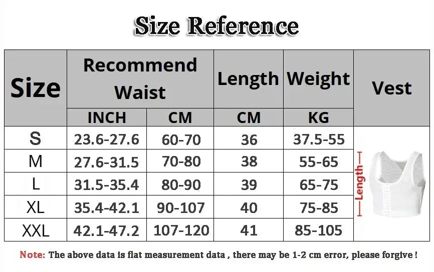 Mens Slimming Chest Control Vest Gynecomastia Comfort