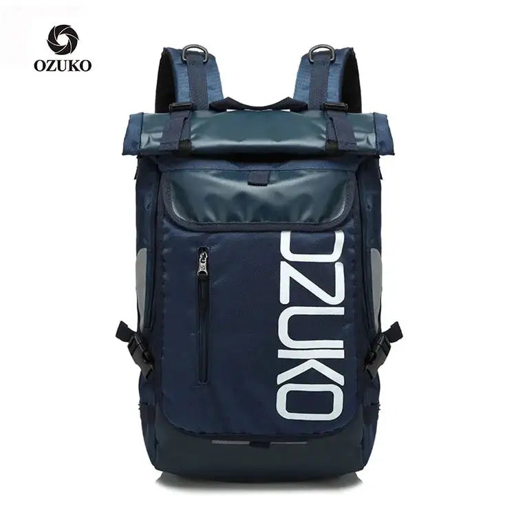 OZUKO Backpack Men 15.6 inch Laptop Water Repellent Schoolbag for Teenager Casual Student Backpacks Male Travel Mochila Fashion