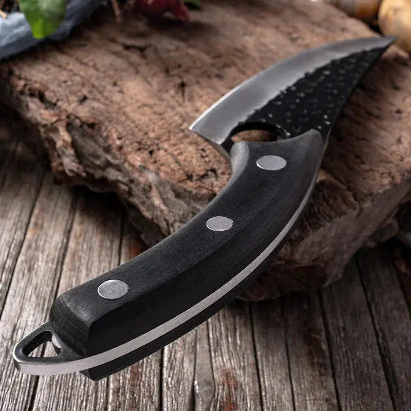 Handcrafted 6 Inch Boning Knife With Wooden Handle Cover