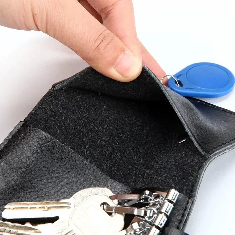 Genuine Leather Keychain For Men Key Holder Organizer Pouch
