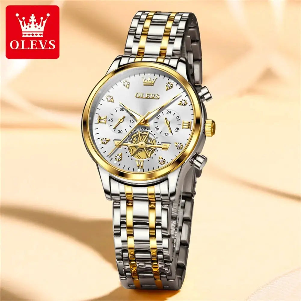 OLEVS Women Diamond Dial Steel Watch — product image 13