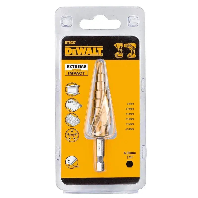 High Speed Impact Step Bits Hex Handle Set 6mm to 34mm