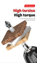 6 PCs Non-Slip Magnetic Cross Head Electric Screwdriver Set