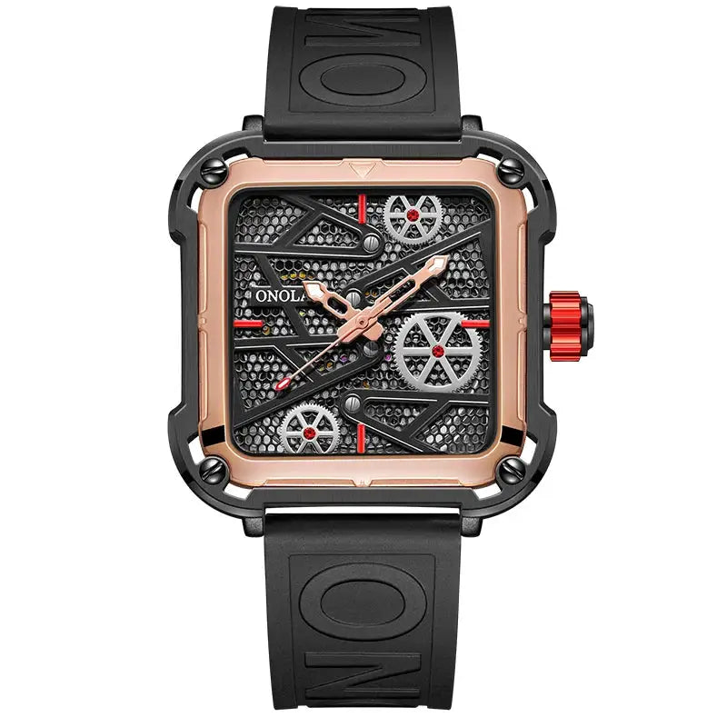 Gold Mens Skeleton Automatic Watch — product image 12