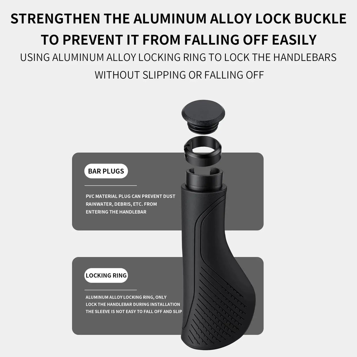 TOSUOD Bicycle Grips Lightweight Shock-Absorbing MTB Handle Bar Covers Comfortable Handlebar Grips Skid-Proof Grips Part