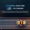 Smart Dash Cam for Drivers with GPS and WiFi 4K HD