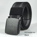 White Automatic Buckle Nylon Army