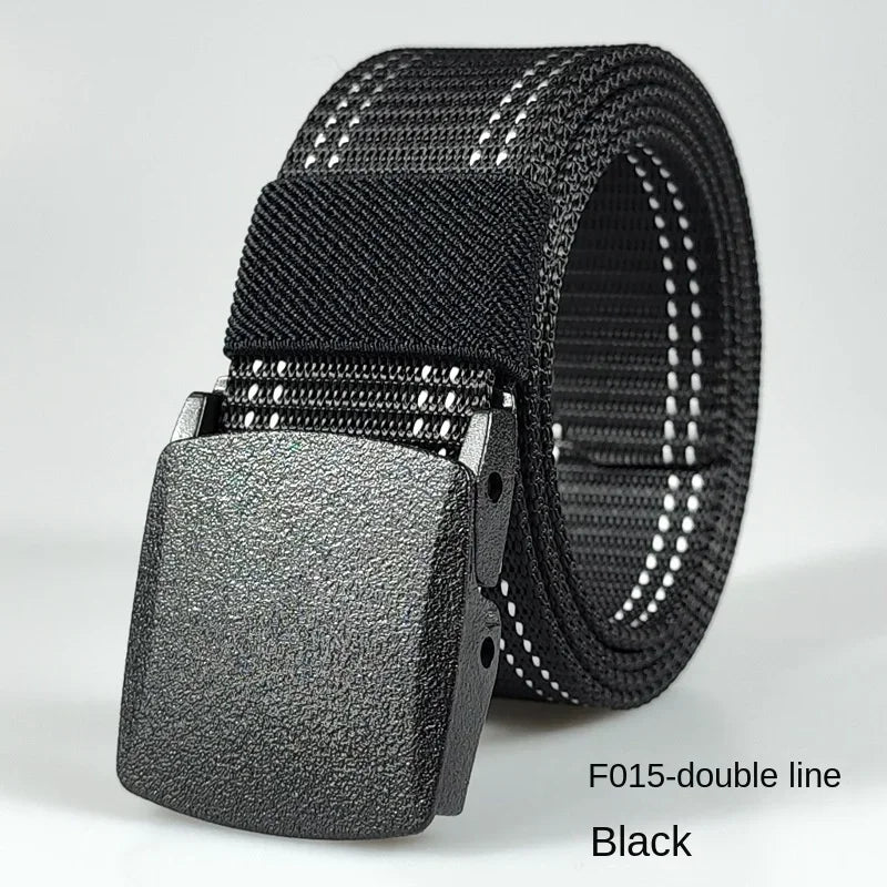 White Automatic Buckle Nylon Army
