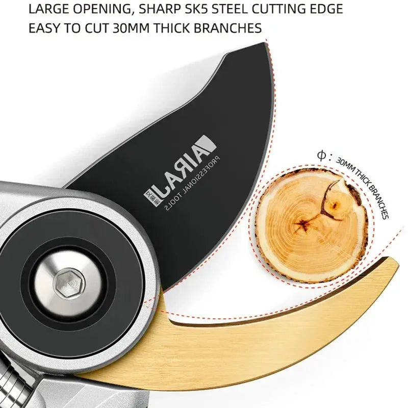 Airaj Pruning Shear Garden Tools Labor Saving Scissors