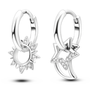 Silver Plated Earrings Rose Gold