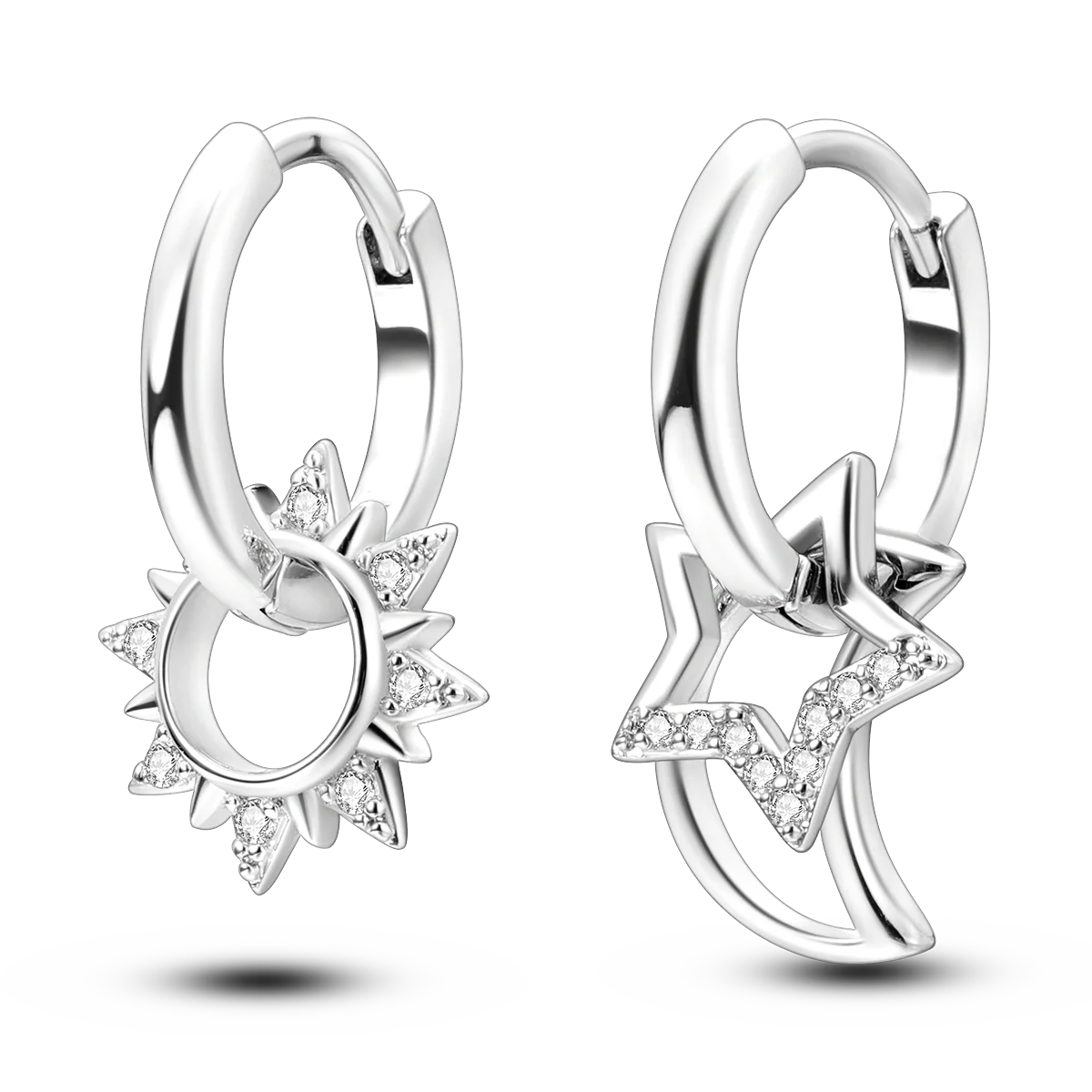 Silver Plated Earrings Rose Gold