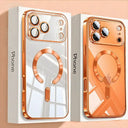 Orange Magnetic Case For iPhone - Wireless Ready