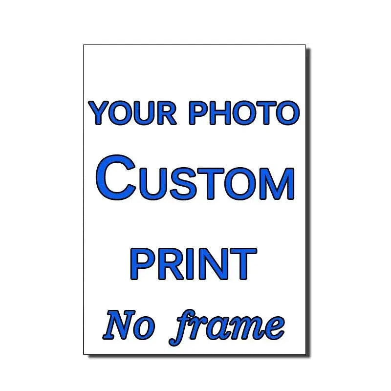 Custom Photo Canvas Painting Poster With DIY Frame Decor