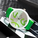 Green Silicone Women's Sports Watch for Active Ladies
