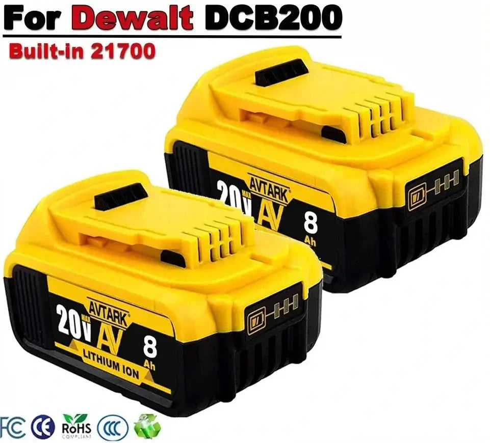 DCB200 20V 8000mAh High Capacity Lithium Battery Pack