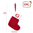 Personalized Snowflake Knit Christmas Stocking Joyful Decor