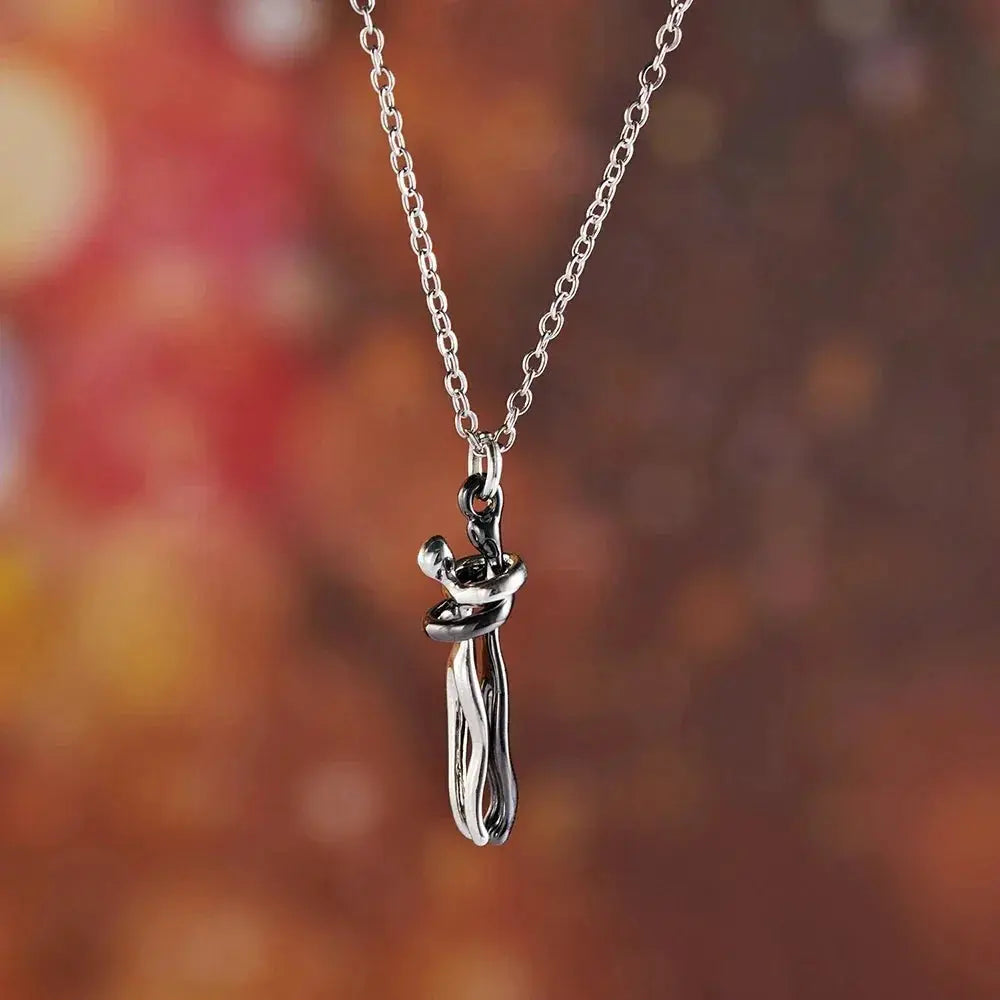Durable Hug Pendant Choker for Couples — product view 10