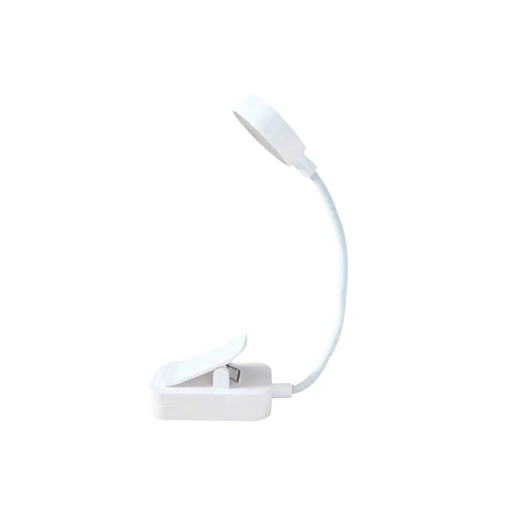 Runtowo LED Clip On Book Light Portable Reading Light Battery Powered 3 Color Eye Protection Stepless Dimmable Mini Desk Lamp