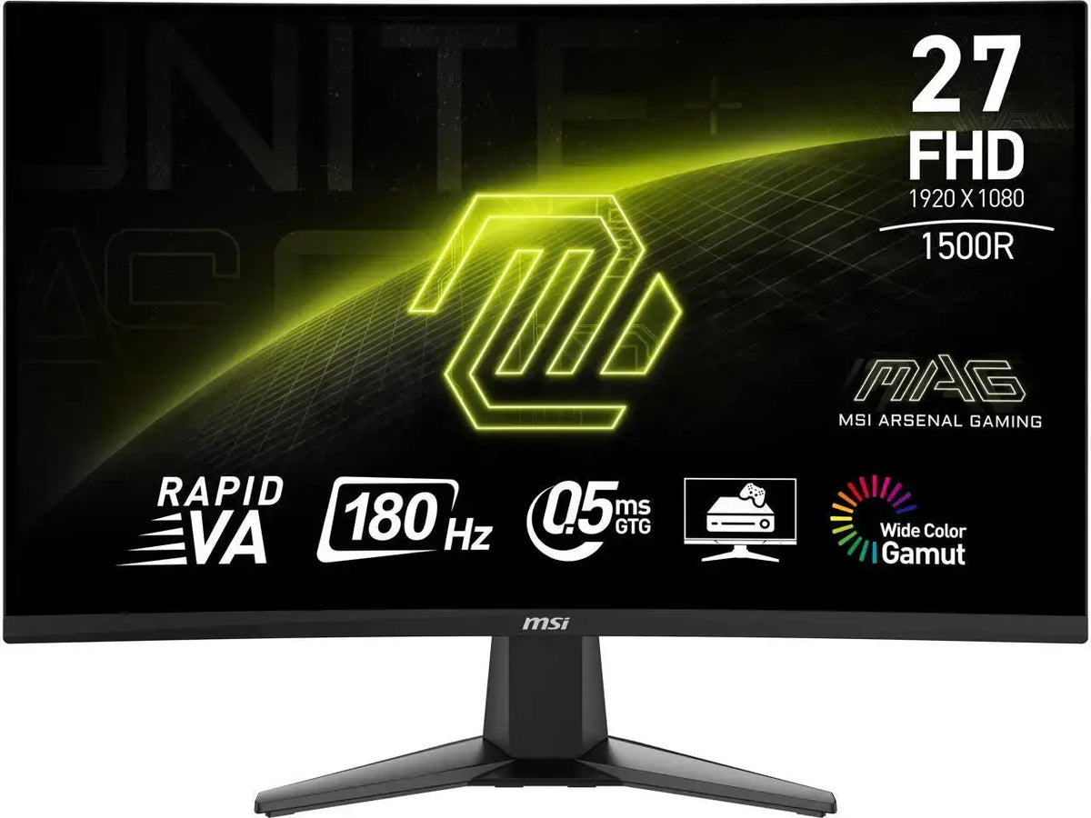 MSI Full HD AMD FreeSync HDR Ready Curved Gaming Computer — product view 1