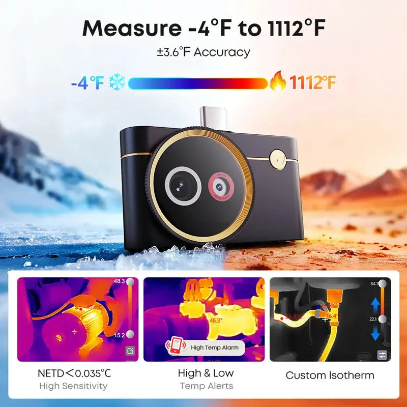 Thermal Master Dual Lens Thermal Camera X³IR Resolution ℃ High — product view 6