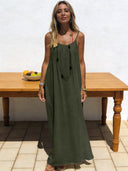 Women Strapless Backless Maxi Dress Sleepwear Loungewear Casual Loose Fit Summer