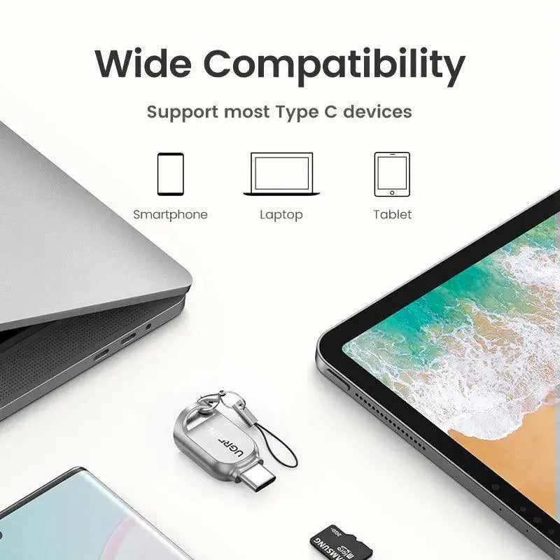 USB-C Micro SD Card Reader Ultra Fast Data Transfer