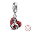 Red Series Charm Beads Sterling