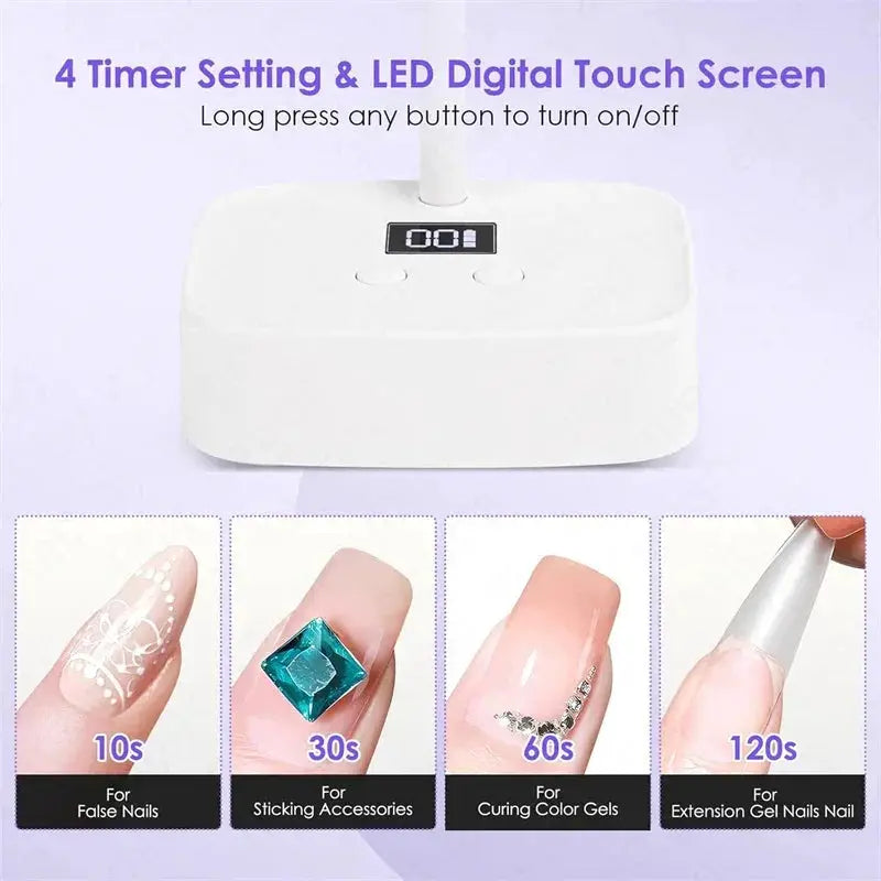 Sunuv Cordless Nail Dryer Flash Cure UV LED Lamp Pro