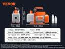 VEVOR 1&2 Stage Vacuum Pump 3.5/5/7CFM AC120V HVAC Tool