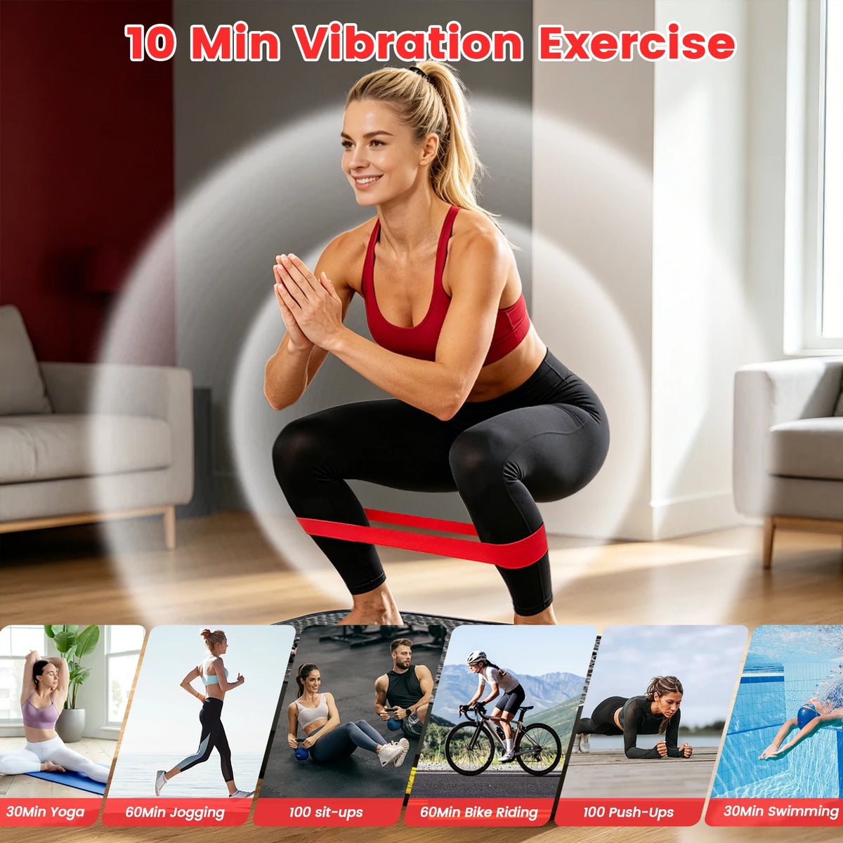 Vibration Plate Exercise Machine Portable Whole Body Workout — product view 5