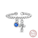 Adjustable Ring Sterling Silver Mermaid