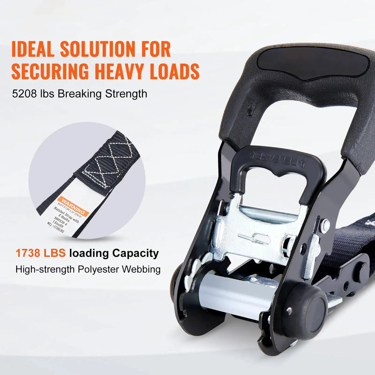 Heavy Duty Ratchet Straps — product image 2