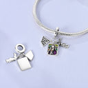 Sterling Silver Luggage Earth Camera