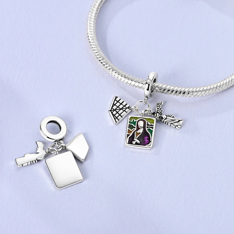 Sterling Silver Luggage Earth Camera