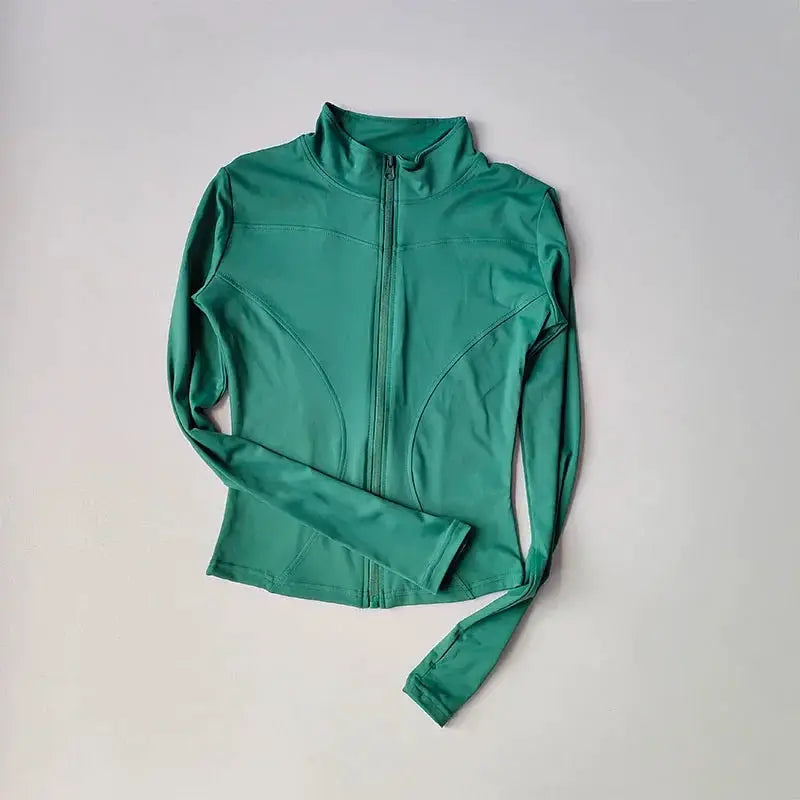 Outdoor Sports Long Sleeve Women Slim Yoga Top For Active