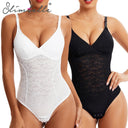Lace Bodysuit with Tummy Control & Built-in Bra Slimming