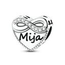 Sterling Silver Charm Family Love