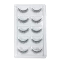 Crisscross 3D Faux Mink Eyelashes Set - 5 Pairs Glamorous