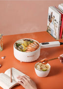 220V Multifunctional Electric Cooker Ceramic Pot for Students