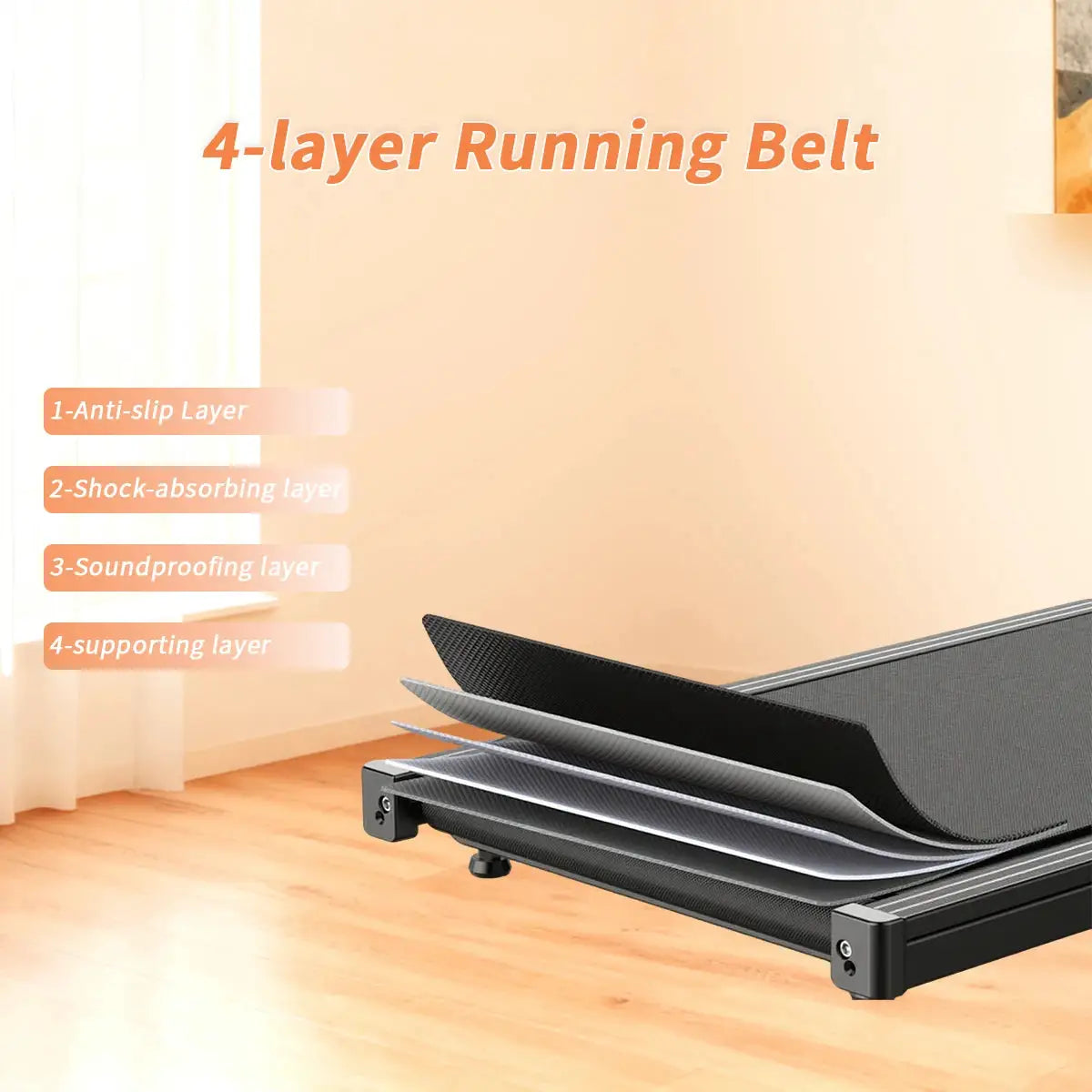 Hot Sale Portable Treadmill Machine Home Gym Remote Control Rehabilitation Walking Pad Under Desk with Incline