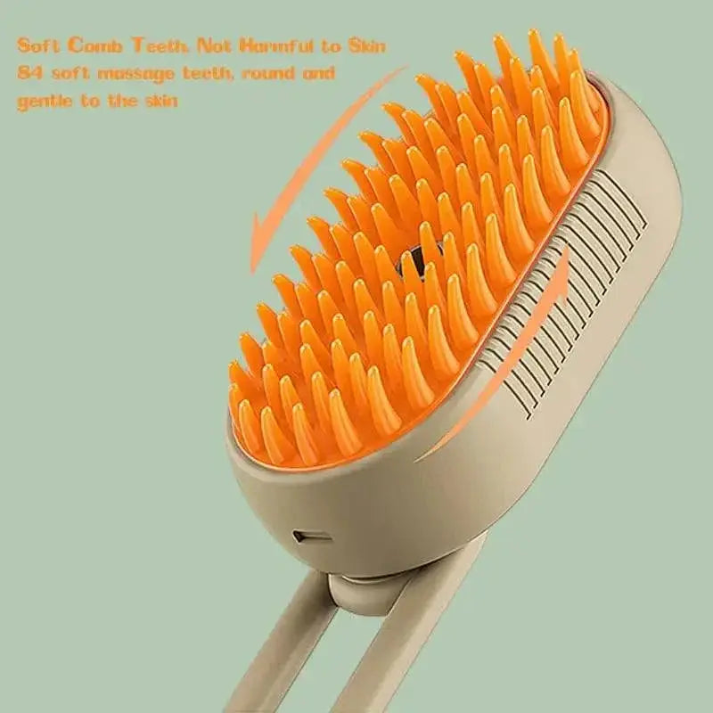 Steamy Pet Grooming Brush Electric Spray Steamer Tool