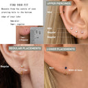Moissanite Earrings in Sterling Silver