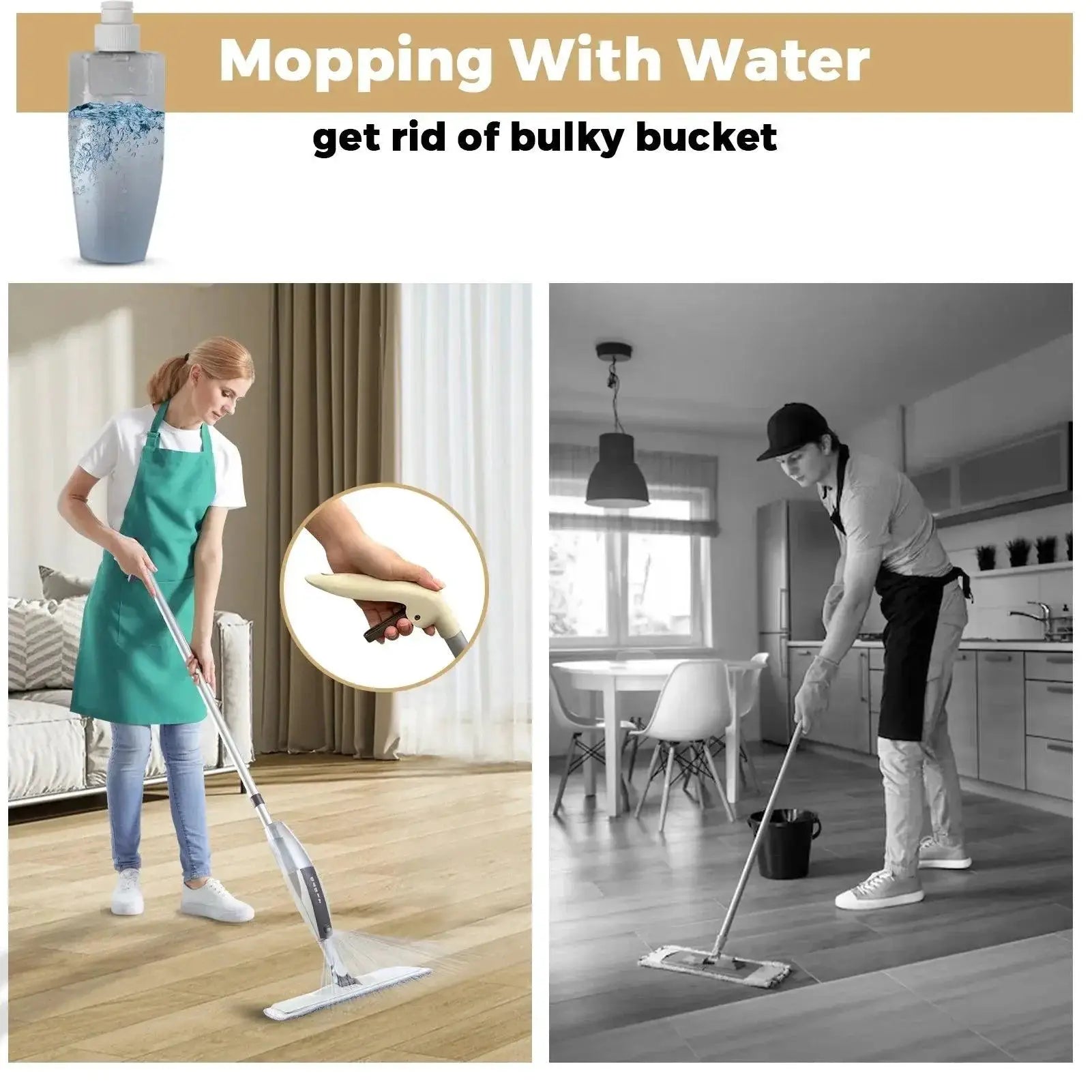 Magic Flat Mop Broom Set For Ultimate Home Floor Cleaning