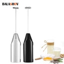 Portable Electric Milk Frother Compact Cappuccino Maker Kit