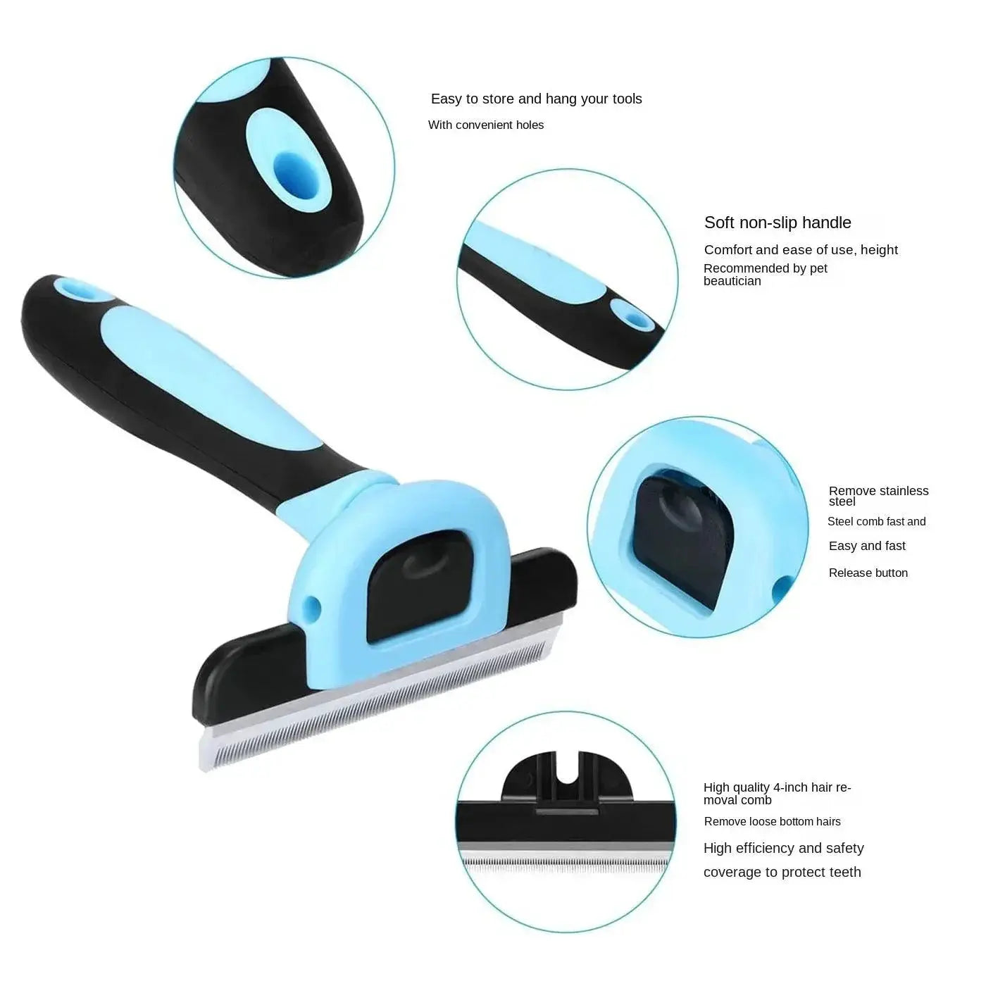 Grooming Combo Dog Hair Remover Cat Brush Pet Trimmer