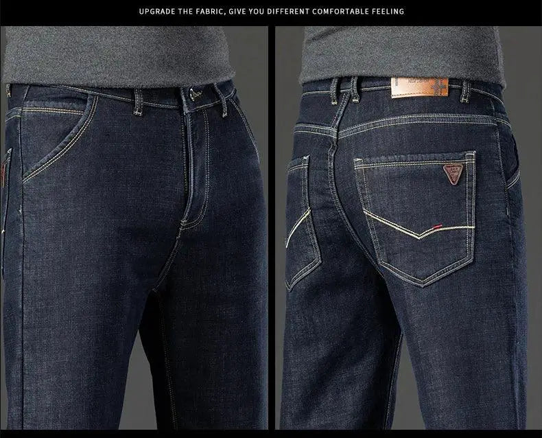 Warm Fleece Jeans for Cold Office Wear — product view 11