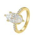 Green Moissanite Ring in Sterling Silver