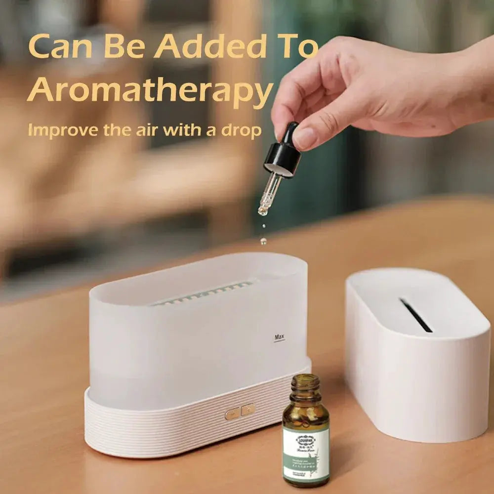 Ultrasonic Aroma Diffuser With Colorful Flame Simulation
